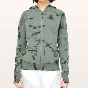 Lululemon Green Tie-Dye Hoodie Size 6